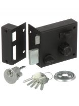 Замок накладной дверной, Балтика-2, 2073, черный