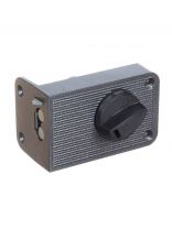 Замок накладной дверной, Зенит, 3Н2-3, 00-00000642, авто запирание, серебро