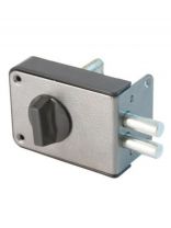 Замок накладной Аллюр, ЗН1-2 А, 1583, цилиндр, 60 мм, 5 ключей, коробка, серебро