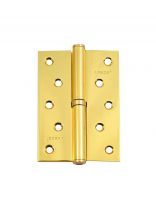 Петля врезная для деревянных дверей, Apecs, 120х80х3 мм, правая, B-Steel-G-R, 13707, с подшипником, золото