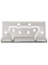 Петля накладная для деревянных дверей, Avers, 100х75х2.5 мм, B2-NIS, с 2 подшипниками, без врезки, сатин, матовый никель