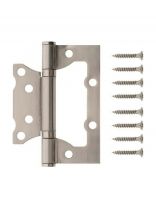 Петля накладная для деревянных дверей, Code Deco, 100x75x2.5 мм, универсальная, B2-NIS, 29171, 1 шт, 2 подшипника, матовый никель