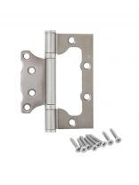 Петля накладная Apecs, 100х75х2.5 мм, универсальная, B2-Steel-CRM, 23222, 2 подшипника, матовый хром