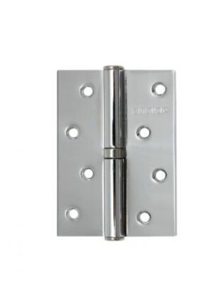 Петля врезная для деревянных дверей, Аллюр, 100х70х2 мм, левая, L1-LH-1BB-CP, 1110, 2 шт, блистер, хром