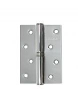 Петля врезная для деревянных дверей, Аллюр, 100х70х2 мм, левая, L1-LH-1BB-CP, 1110, 2 шт, блистер, хром