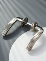 Ручка дверная Apecs, Spindle 130 H-0826-A-NIS-NI, 18140, никель, алюминий