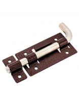 Задвижка дверная дверная, Г-образная, ригель круглый, Секрет-Киров, ЗД-03, 14 003, антик медь