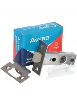 Защелка врезная, Avers, 5400-P-GRF, 25346, язычок пластиковый, без ручек, графит