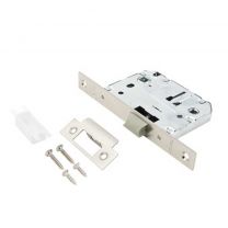 Защелка врезная, Avers, 5600-P-WC-NIS, 22529, язычок пластиковый, с фиксатором, матовый никель