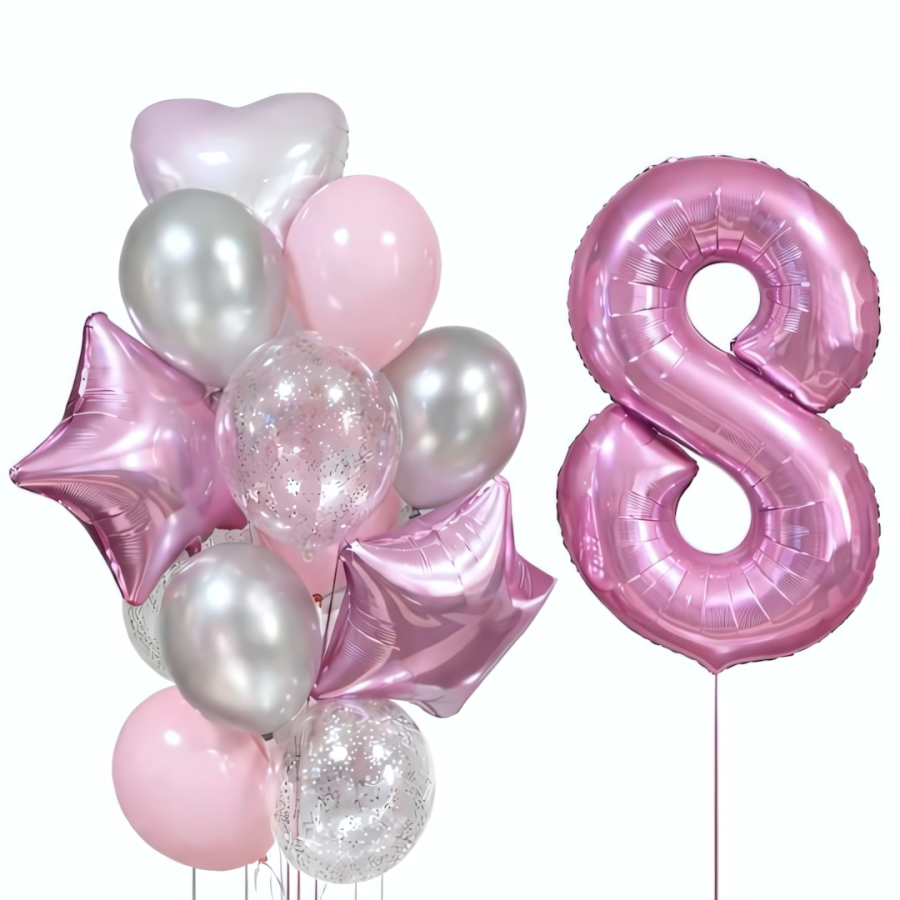 Шары " Розовое настроение"