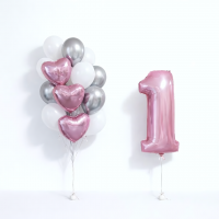 Шары "Годик принцессе"