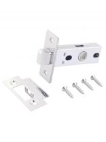 Защелка врезная, Аллюр, L45-8 CP, 11209, язычок металлический, 25 мм, хром