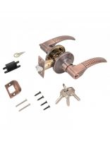 Защелка врезная, Стандарт, 8510 ET AC, 10132, с фиксатором, медь