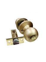 Защелка врезная, Vrata, ЗШ-03, 204816, с фиксатором, золотой матовая