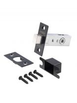 Задвижка врезная, Apecs, L-0126-BLM, 31403, 64 мм, без завертки, матовый черный