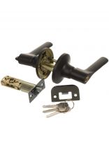 Защелка Avers, 8083-01-BLM, 31338, с фиксатором, алюминий, черная