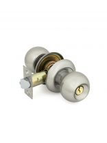 Защелка врезная, Palladium, 609 SN ET, 109885, с ключом, матовый никель