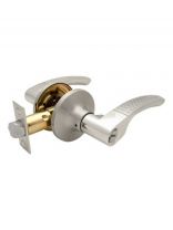 Защелка Apecs, 8026-01-CRM/CR, 00019267, с фиксатором, ключ/фиксатор, ЦАМ, хром/сатин