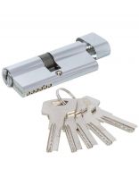 Личинка замка двери Avers, ZM-70-C-CR, 21647, ЦАМ, 70 мм, с заверткой, хром, 35/35