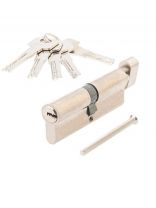 Личинка замка двери Vanger, YM-90-C-CR, 33934, 90 мм, с заверткой, никель