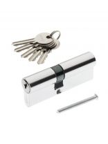 Личинка замка двери Vanger, EL-80(35/45)-NI, 28624, алюминий, 80 мм, никель