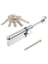 Личинка замка двери Avers, ZM-105(30S/75)-S/65-C11-CR, 33888, ЦАМ, 105 мм, с заверткой, хром