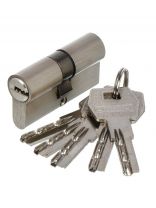 Личинка замка двери Стандарт, MAX 60, 14 788, 60 мм, матовый никель, 5 перфоключей