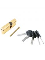 Личинка замка двери Аллюр, HD F 80-5К BP, 7 798, 80 мм, золото, 5 перфоключей