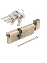 Личинка замка двери Apecs, SM-90(35/55C)-C-AB, 32126, 90 мм, с заверткой, бронза