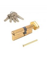 Личинка замка двери Apecs, SM-80(35C/45)-C-G, 9063, 80 мм, с заверткой, золото