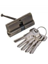 Личинка замка двери Avers, ZM-70-AB, 33 702, ЦАМ, 70 мм, двухсторонняя, бронза, 35/35