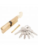 Личинка замка двери Аллюр, A.G 80-6К ВР, 1 273, 80 мм, золото, латунь, 6 ключей