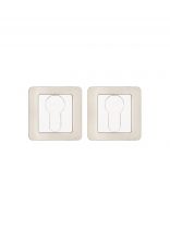 Накладка дверная цилиндровая, Apecs, Code Deco, матовый никель, 27234