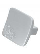 Ручка-кнопка мебельная Trodos, ZY-61, серебро, 303432