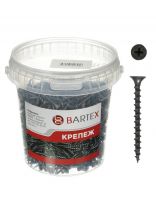 Саморез по дереву и гипсокартону, диаметр 3.5х45 мм, 500 шт, банка, Bartex