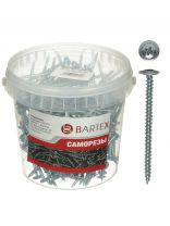 Саморез универсальный, с прессшайбой, острый, диаметр 4.2х50 мм, 250 шт, банка, Bartex