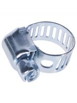 Хомут обжимной червячный, 9 мм, 8-12 мм, нержавеющая сталь, СантехКреп, 1.10.1.