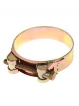 Хомут обжимной червячный усиленный, 113-121 мм, оцинкованный, Robust