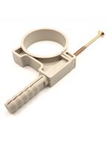 Дюбель-хомут 50 мм, полипропилен, крепление для труб "бобры", РосТурПласт, 37822