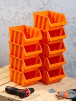 Ящик для метизов, 24.5х17х12.5 см, пластик, Bartex, набор 9 шт