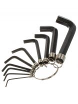 Набор ключей имбусовых, шестигранник, 10 предметов, Bartex, 1.5-10 мм, углеродистая сталь, HEX, на кольце