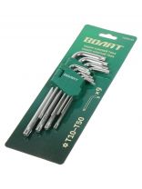 Набор ключей Torx, 9 предметов, Волат, длинных, блистер, 11020-09
