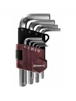 Набор ключей имбусовых, HKS9S, 9 предметов, Thorvik, 1.5-10 мм, шестигранник, короткий, 53021