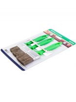 Набор кистей плоский, Акор, Работы по дереву, 3 шт, 25, 35, 50 мм, смешанная щетина, рукоятка пластик, 174 25 050