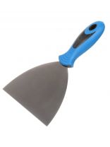 Шпатель нержавеющая сталь, 150 мм, прямой, рукоятка пластик, Bartex, 70952, 2770041005