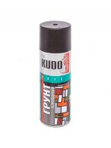 Грунтовка аэрозольная, алкидная, KUDO, для внутренних и наружных работ, черная, 0.52 л, KU-2003