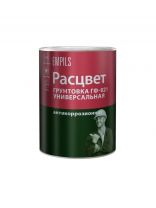 Грунтовка алкидная, Расцвет, ГФ-21, для внутренних и наружных работ, красно-коричневая, 0.9 кг