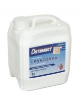 Грунтовка водно-дисперсионная, акриловая, Оптимист, G101, для внутренних работ, 3 л, синяя этикетка