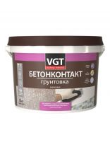 Грунтовка водно-дисперсионная, акриловая, VGT, ВД-АК-0301, бетоноконтакт, белая, 8 кг