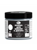 Краска НовБытХим, акриловая, для мебели и декора, белая, 0.45 кг